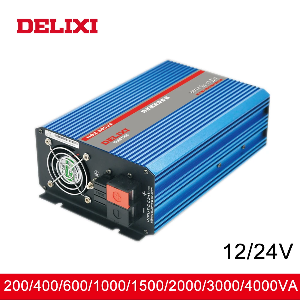 

DELIXI Inverter 600W Pure Sine Wave Inverter DC12V/24V To AC220V Power Inverter For Car Inverter Household