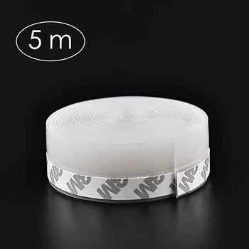 

5M Self Adhesive Door Seal Strip Weather Strip Silicone Soundproofing Window Seal Draught Dust Insect Door Strip 25MM/35MM/45MM