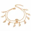Leaf Anklet Gold