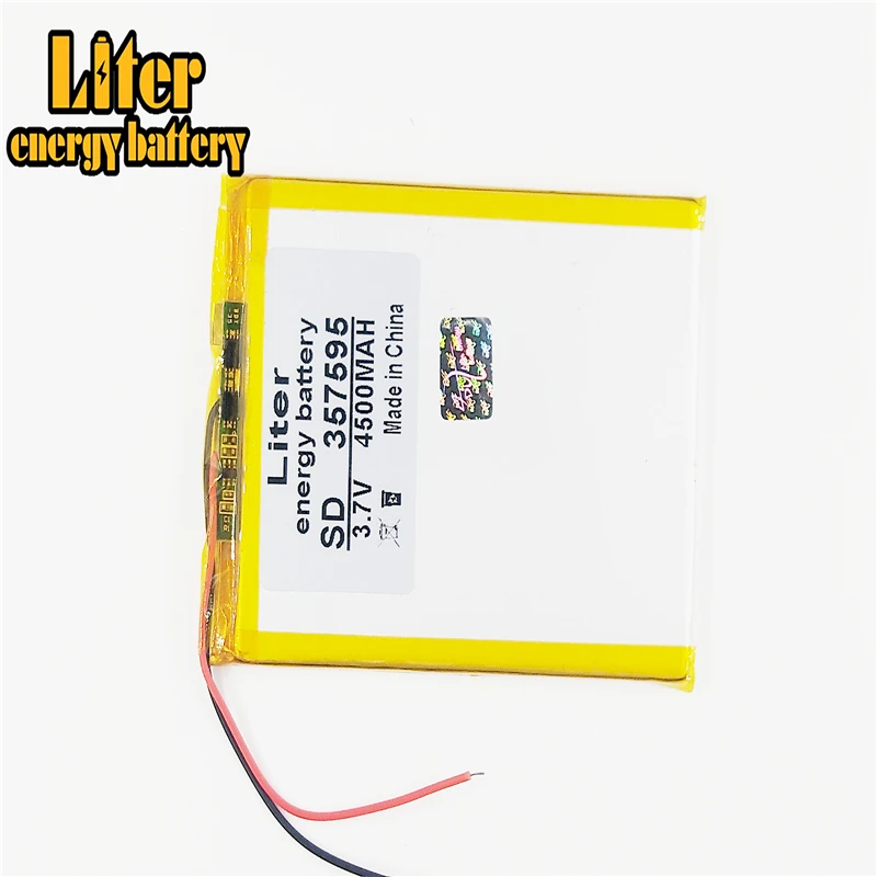 357595 3.7v 4500mah Lithium Tablet Polymer Battery With Protection