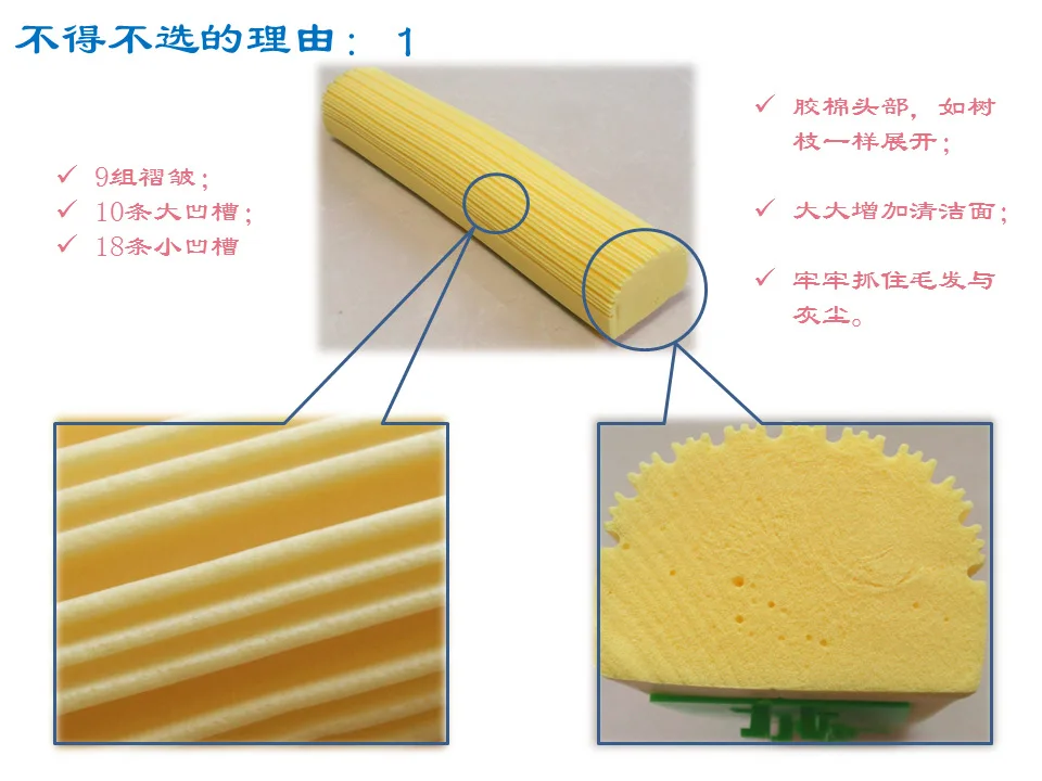 Art Net 27cm Water-Absorbing Collodion Cotton Head Mop Accessories PVA Fold Collodion Cotton Mop Head