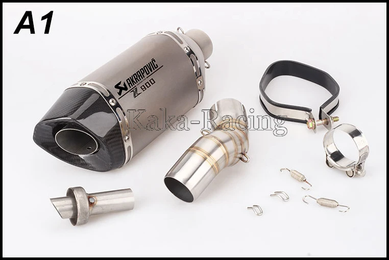 Для Kawasaki Z900/A2 слипоны для мотоцикла Akrapovic выхлопная труба из углеродного глушителя Соединительная труба Z900 система побега