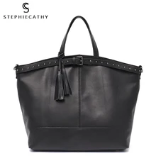 SC Сумки из натуральной кожи с верхней ручкой, Брендовая женская сумка на плечо, большая модная сумка-тоут из воловьей кожи, женские сумки, повседневная сумка через плечо