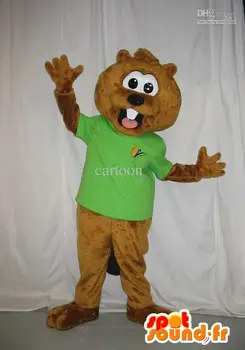 

Professional the special brown Nutria Mascot Costume Adult Birthday Party Fancy Dress Halloween Cosplay Outfits Clothing Xmas