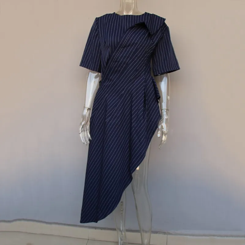 TWOTWINSTYLE Casual Striped Shirt For Women O Neck