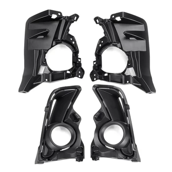 

4Pcs Car Fog Light Cover Driving Lamp Trim Decoraion for Toyota Highlander 2017 2018 2019