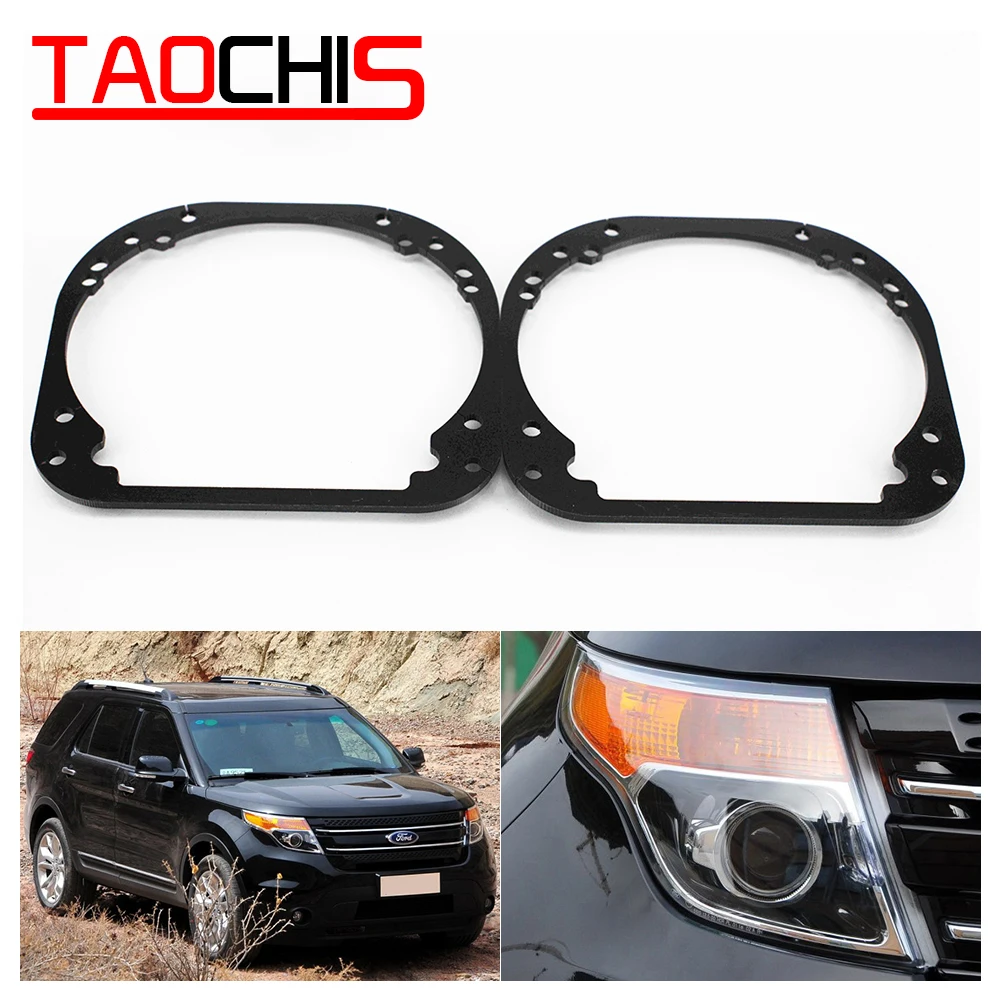 

Taochis coche-estilo marco adaptador transición DIY soporte para Ford Explorer Hella 3 5 lente del proyector punto de luz