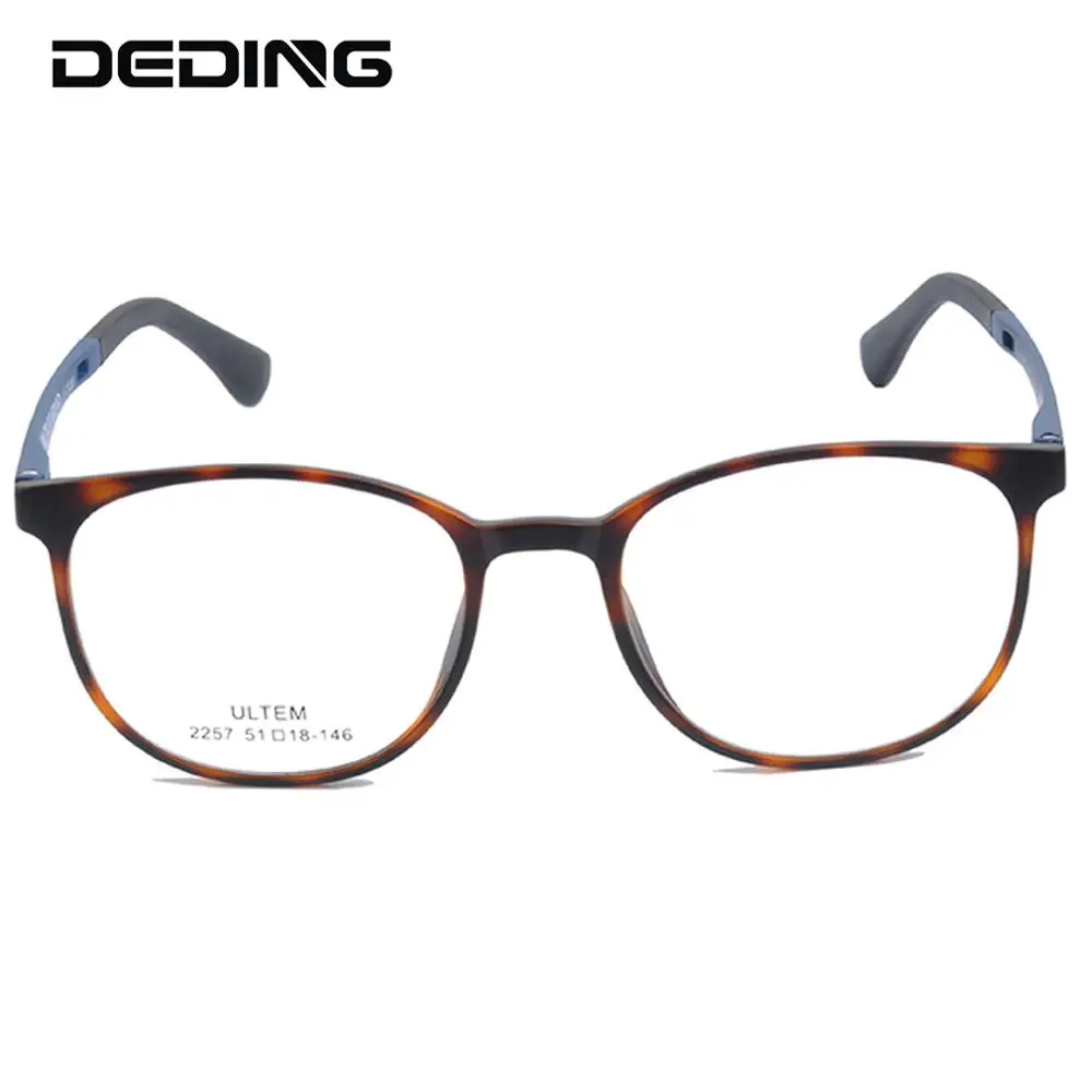 ULTEM Glasses Frame Women Ultralight Round Glasses Prescription Optical Myopia Eyeglasses Frame Men Eyewear DD1518