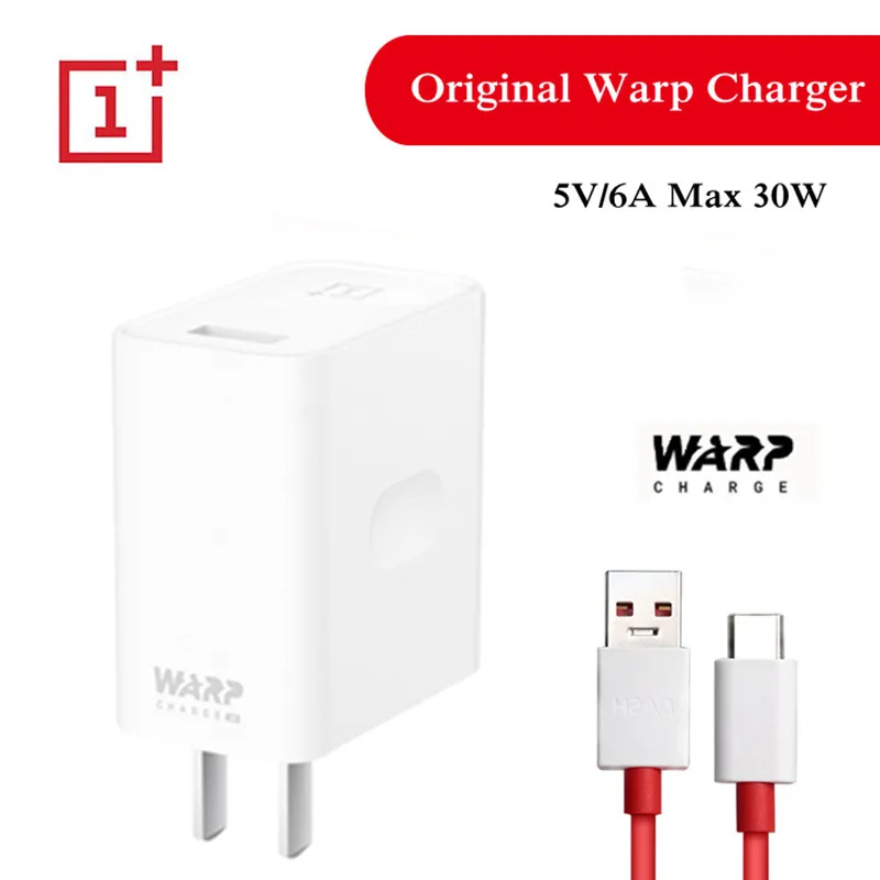 Oneplus 7 Pro зарядное устройство warp charge 30 Вт Dash адаптер питания type-C кабель 5 в 6A max для One plus 7 Pro 6 6t 5 5t 3