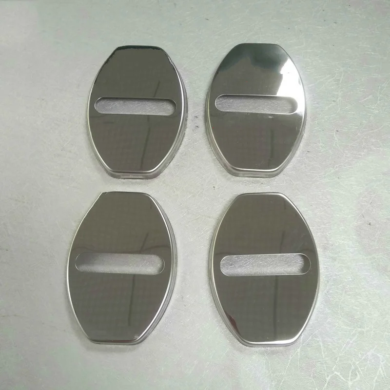 

Stainless Car Door Lock Cover Antirust Decoration Protecting Auto gate locker cap For Smart for two and four door ,Auto parts