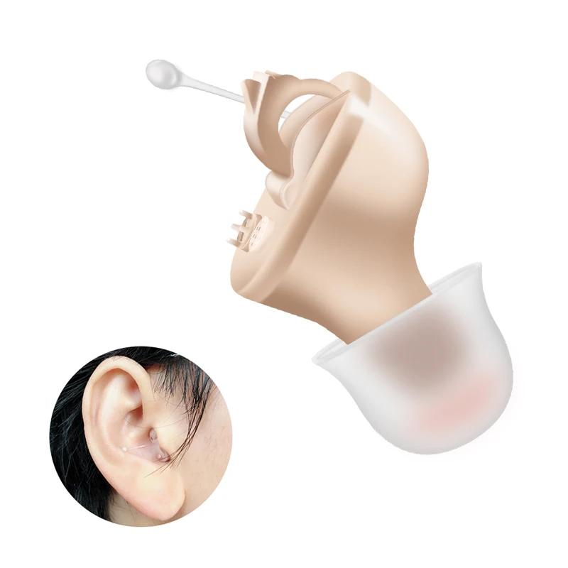 J01 аналоговый слуховой аппарат лучшего качества мини CIC модный компактный