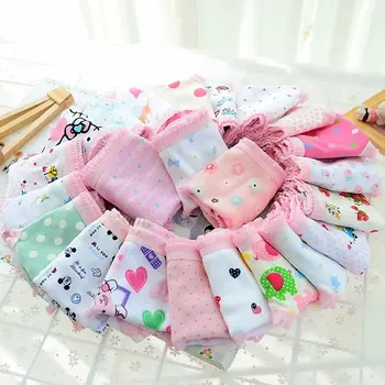

6pcs/set Baby Panties Cotton Kids Underpants Baby Girl Print Briefs Panties for girls Children's Underpants Random Color