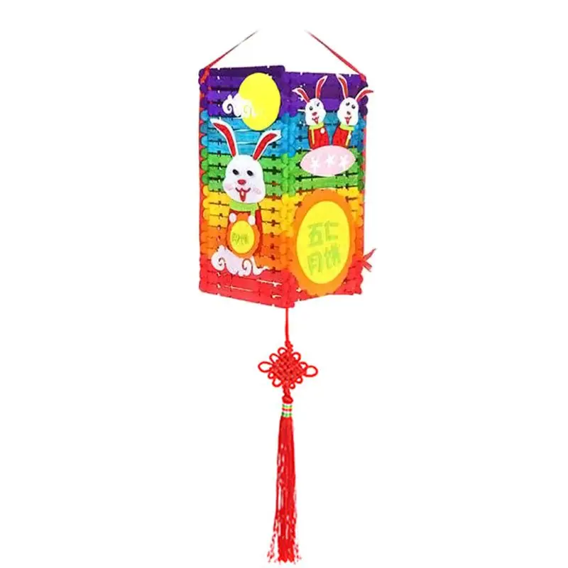 Chinese Cartoon Lanterns Kids DIY Handmade Wedding Party Decoration Hanging Lantern for Children