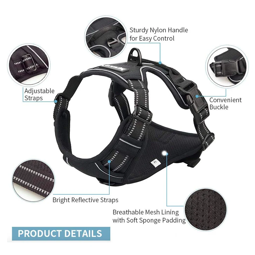 Cena Szelki odblaskowe Tailup produkty dla zwierzaka domowego na każdą pogodę usługi koty dla psów wyściełana regulowana prowadnica bezpieczeństwa dla dużych psów średnich