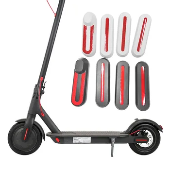 

For Xiaomi Mi M365/Pro Electric Scooter Front&Rear Wheel Frame Protection Cover Reflective Sticker Skateboard Reflect Light Tag
