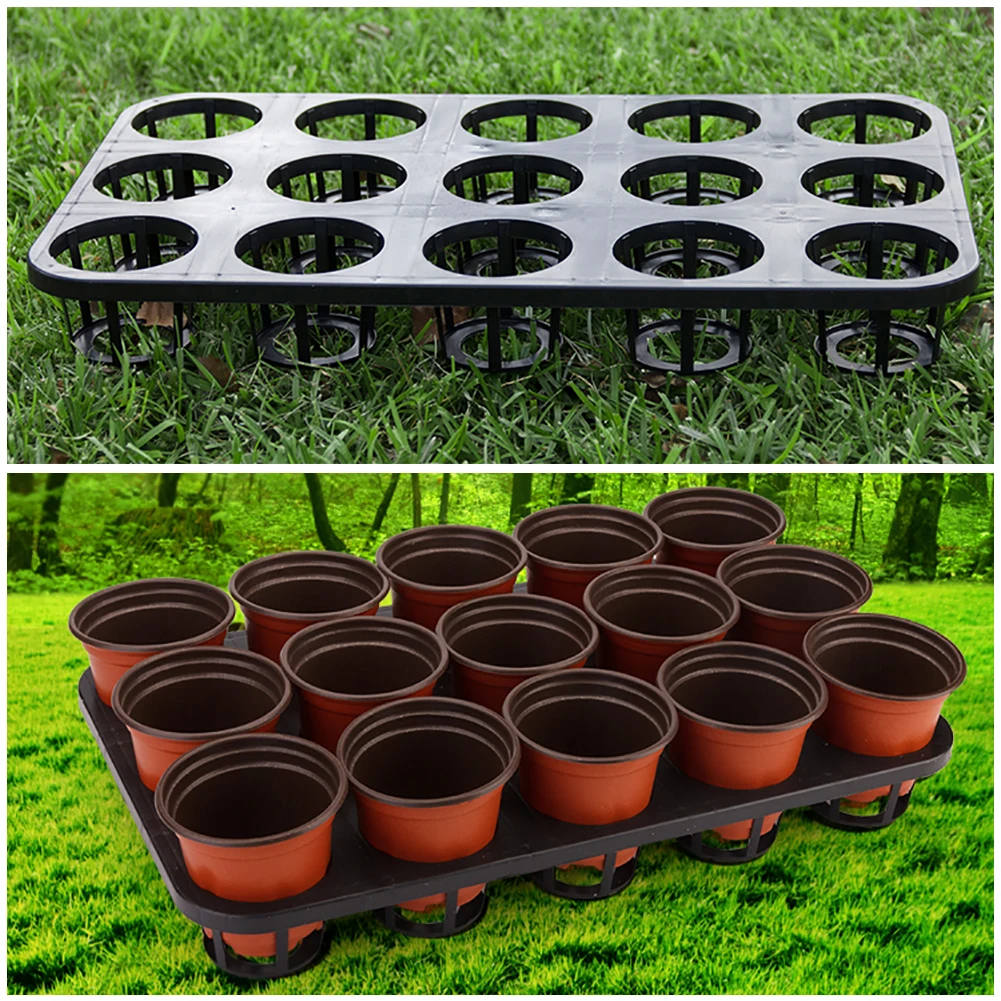 4 PCS Plate Nursery Pots 12/15 Holes Plastic Greenhouse Cell Seed Starter Tray For Planting Seedlings Propagation Germination