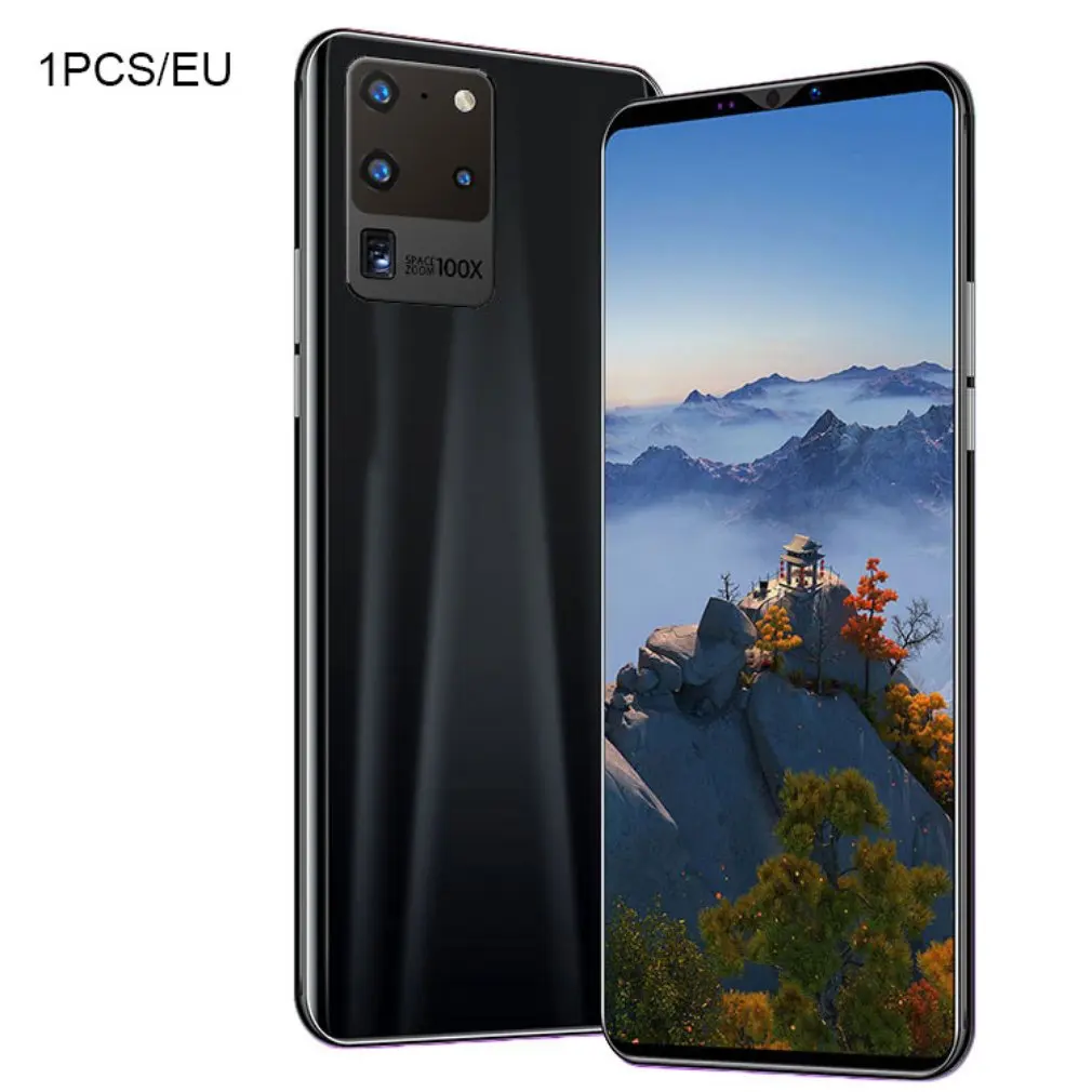 

S20 Pro Smartphone 5.8 Inch Screen Smartphone 512M+4G Android Smartphone 3D Glass Plated Back Cover Black