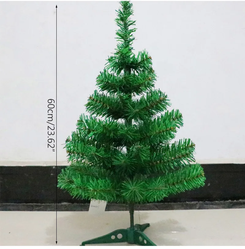 60CM Encryption Green Tree Decor Mini Artificial Christmas Tree Decorations Family Christmas Decoration Home Decor Party