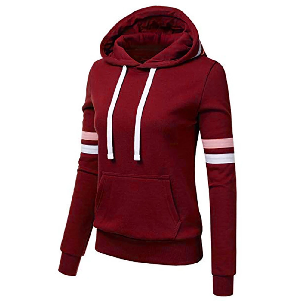 

Hoodies Sweatshirt Women Streetwear Autumn Outdoor Women Clothes 2019 Winter Lace-up Velvet Long-sleeved Sweatshirts Pullover