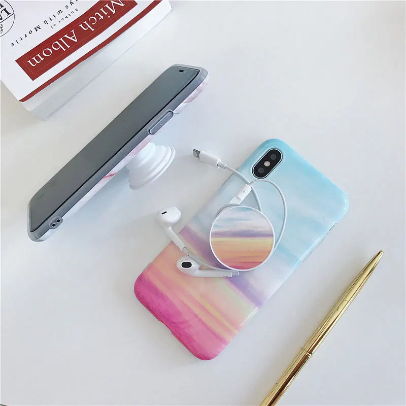 Мраморный чехол для Samsung A50 из мягкого ТПУ задняя крышка S10 LITE S10PLUS держатель SAMSUNG
