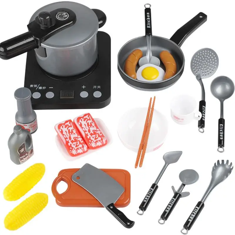 

Micro for-Children Play House Model Kitchen Toy Set Cook Boy Girls Kitchenware Kit