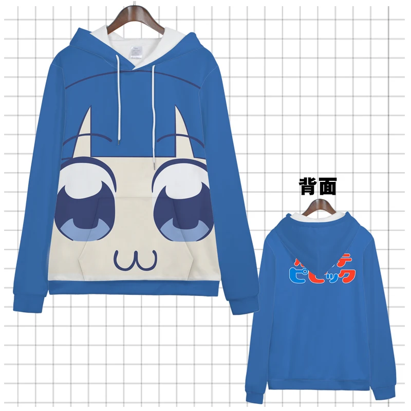 Аниме Poputepipikku команда EPIC Pipimi Popuko Косплей Повседневная Толстовка с капюшоном Осенняя Толстовка для мужчин и женщин пуловер с капюшоном топы