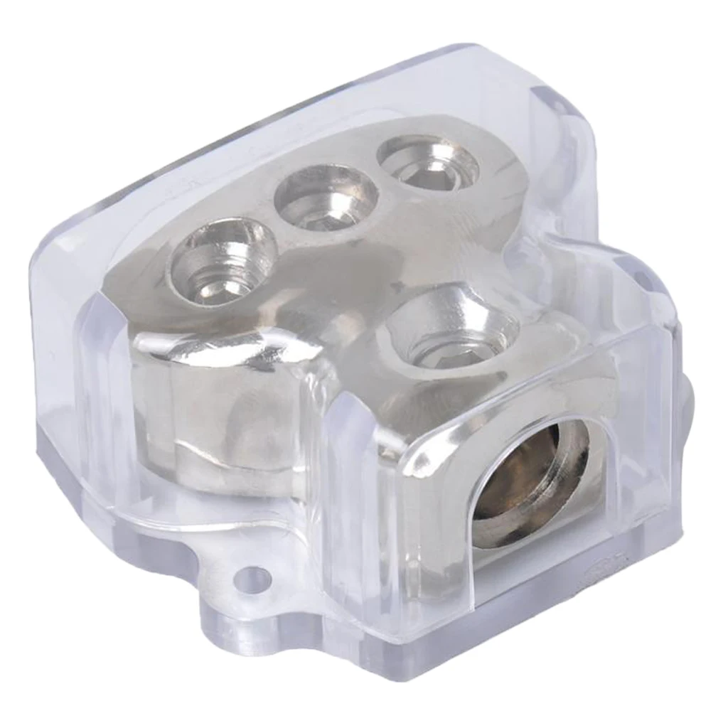 Car Audio Stereo Amp Power Ground Cable Splitter Distribution Block 3-Way