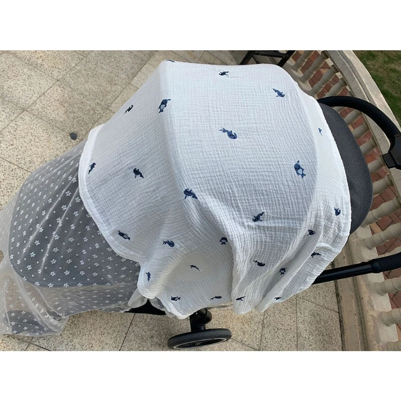 Baby Stroller Cover Breathable Mesh Mosquitoes Net Gauze Sunshade Windshield Sunscreen Curtain baby stroller accessories accessories	
