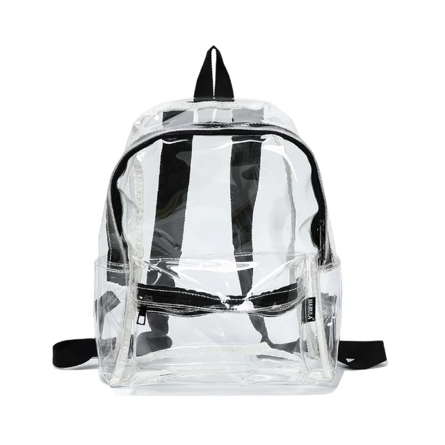 clear plastic backpack
