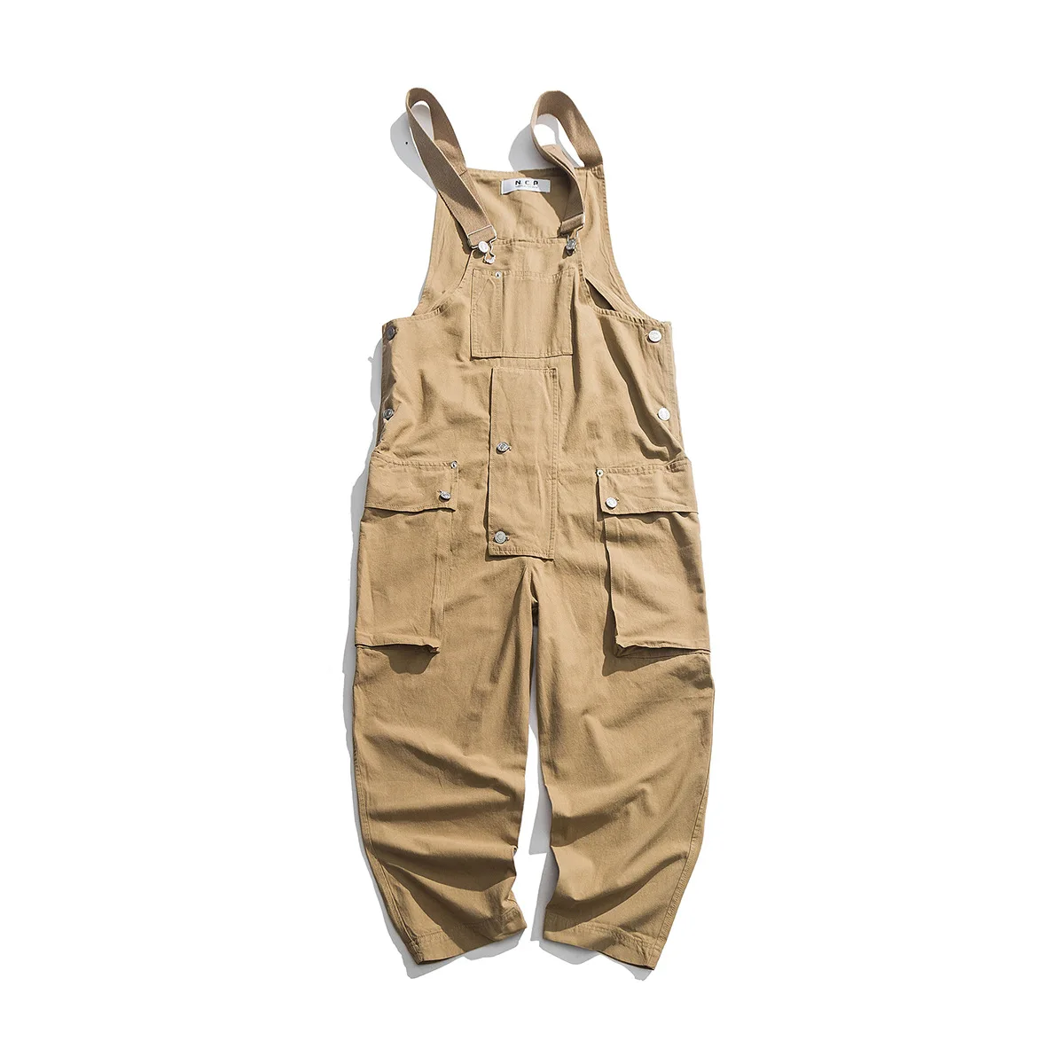 

Luoye luo ye 2019 Autumn New Style Men Loose-Fit Japanese-style Workwear Multi-pockets Loose-Fit Suspender Pants K02