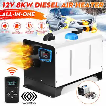 

Portable All In One 12V 8KW Diesel Air Heater Parking Heater LCD Display Remote Car Heater for Trucks Motorhome Trailer Boats