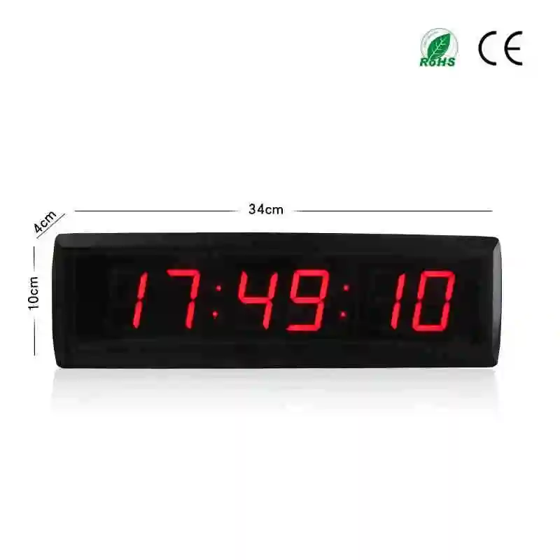 Big Electronic Led Countdown Timer Stopwatch Clock With Line Switch Button Reset To Zero Remote Speech Contest Game Gym Timer 4