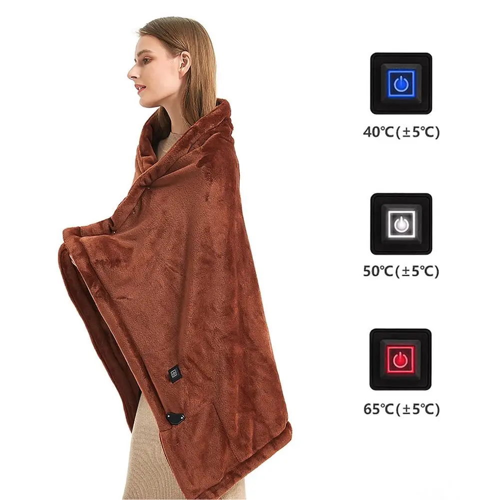 Heat Electric Fleece Blanket | Fleece Heating Shawl Blanket - Usb Heating  Shawl - Aliexpress