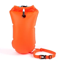 Safety Tow Float Dry  Double Air Bag With Waist Belt Swimming Drift Bags PVC Swimming Storage Hover Inflatable Flotation Package