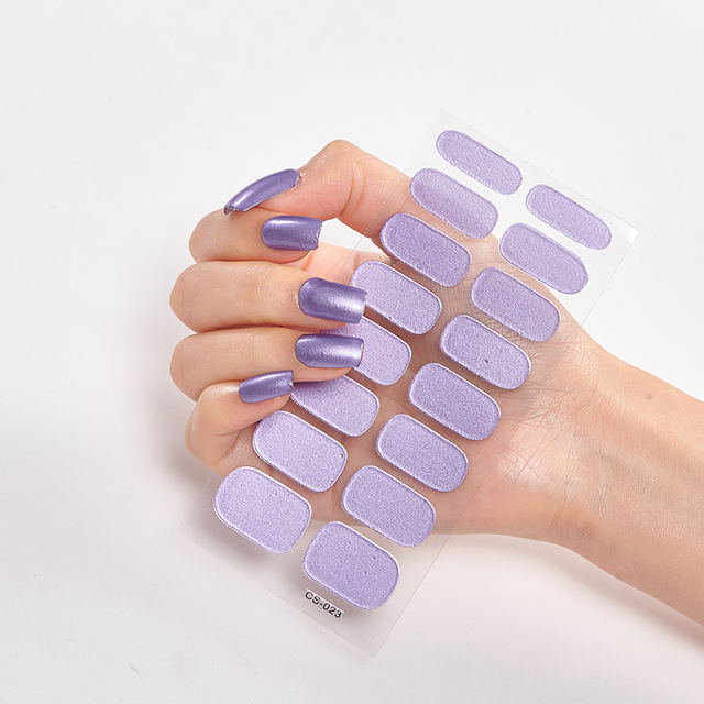 Tips/Sheet Minimalist Design Gradual Change Glitter Series Powder Sequins Self Adhesive Nail Sticker Nails Sticker Designer