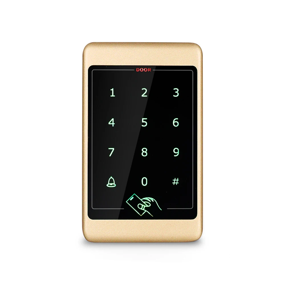 RFID Metal Access Control Keypad Waterproof touch keypad and metal case Outdoor Door Opener Electronic Lock System 4000 User