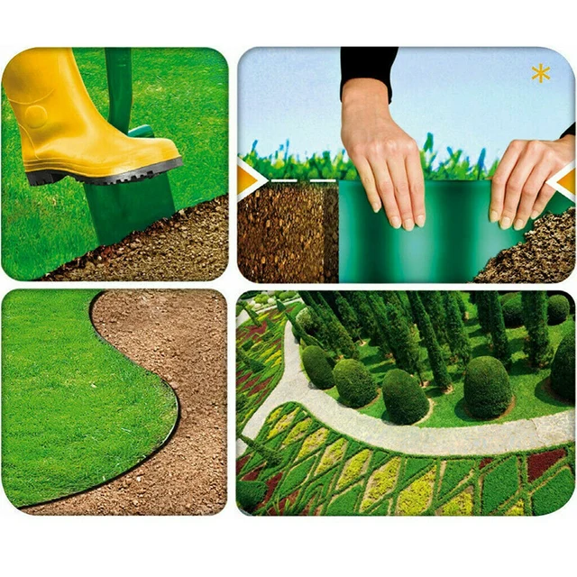 10/12/15/20 Cm Kerti Kerítés A Gyep Szegélyének Széle Szegélyű Mini Fali Tekercs Otthoni Kültéri Dekorációs Kiegészítők - Image 6