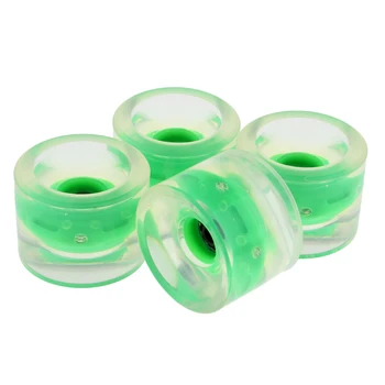 

4pcs 70mm Skateboard Night Glowing Flash Wheels With Magnetic Cores Longboard Part Wheels