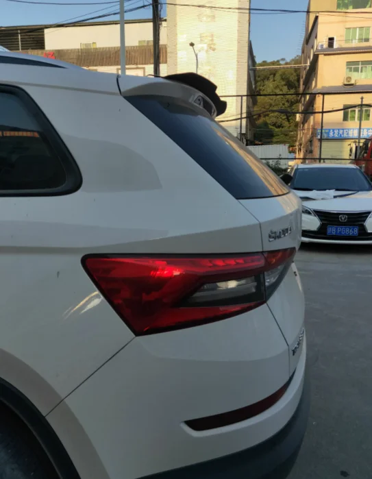 Спойлер для VW SKODA kodiaq, заднее стекло, спойлер на крышу, крыло белого и черного цвета или грунтовка, спойлер с до