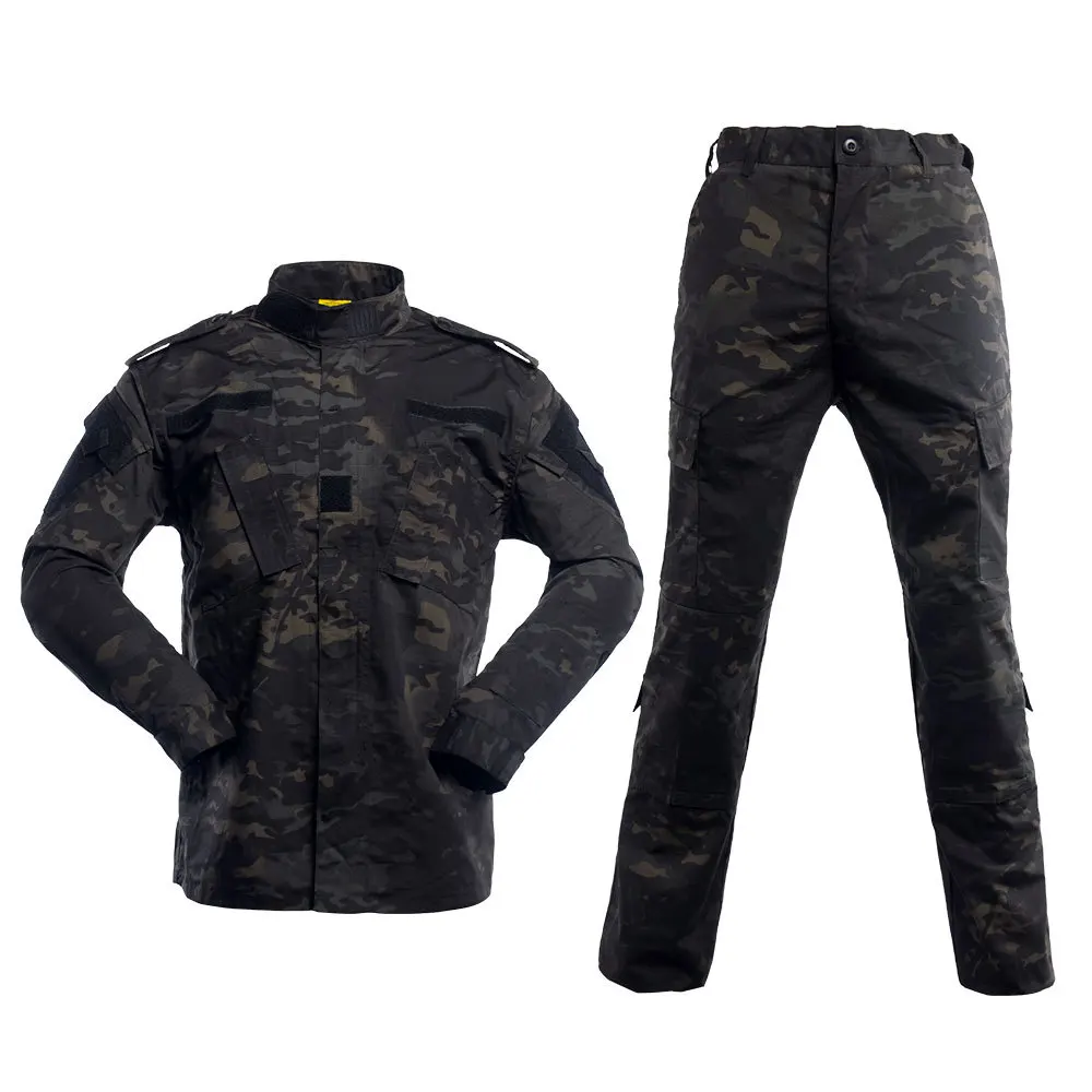 ACU Multicam Camouflage Adult Male Security Military Uniform Tactical Combat Jacket Special Force Training Army Suit Cargo Pants