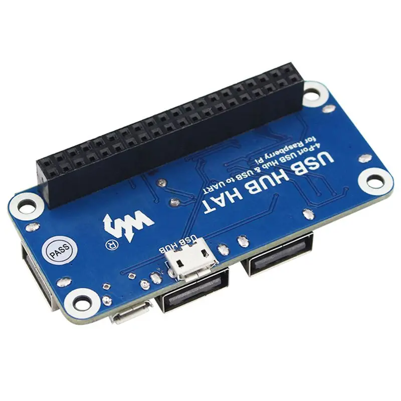 4 порта USB HUB HAT для Raspberry Pi 3/2/Zero W Плата расширения USB для UART для последовательной отладки совместима с USB2.0/1,1