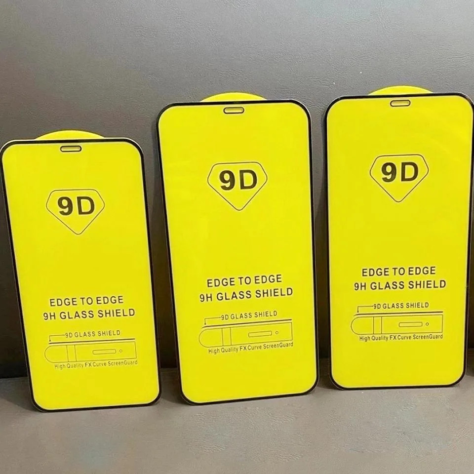 Изогнутое закаленное стекло 9D с полным покрытием клея для iPhone 6 6s 7 8 Plus X XR XS 11 12 Pro Max