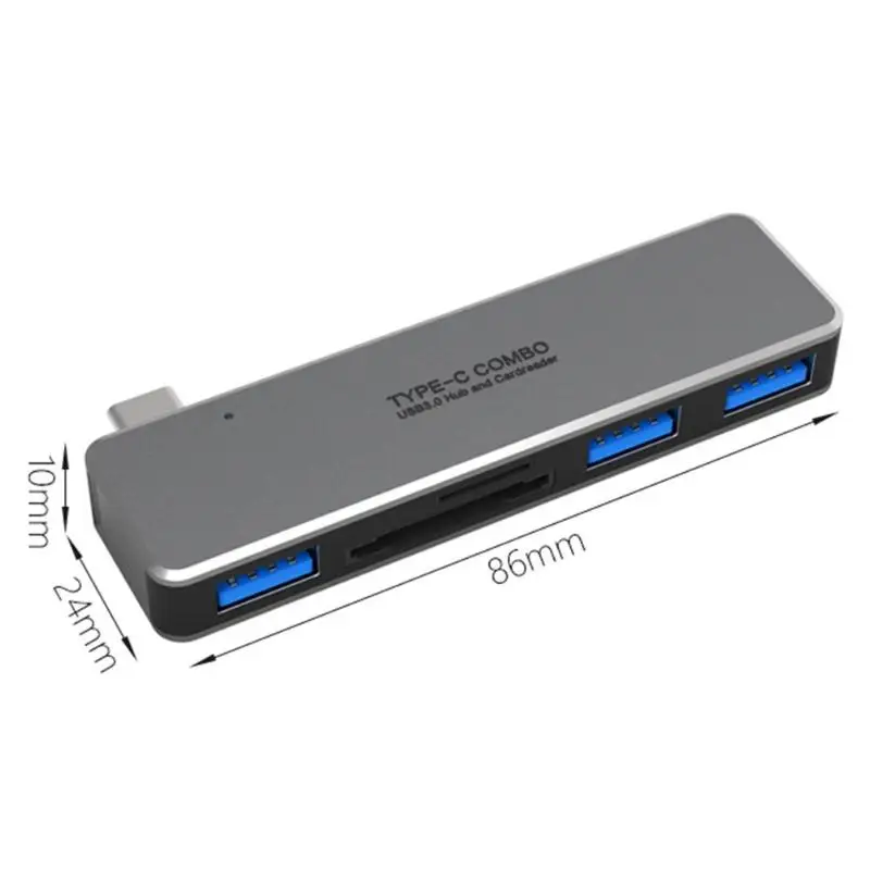 Мульти-тип-c разветвитель 3 USB 3,0+ TF+ карта памяти Высокоскоростной USB C расширитель для Android мобильного телефона с функцией OTG