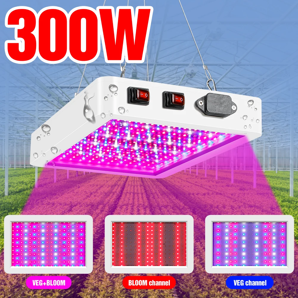 Phyto Lamp LED Grow Light Full Spectrum AC100-277V Plants Lighting Fitolampy LED 300W 500W For Growing Flower Seedling Cultivo