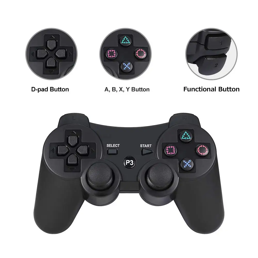 Беспроводной игровой геймпад для PS3 беспроводной Bluetooth контроллер для PS 3 dualshock игровой джойстик для sony Playstation 3 игровой коврик