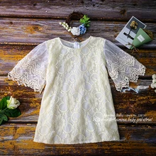 ; Новинка; кружевные вечерние платья принцессы с вышивкой для маленьких девочек на свадьбу; Летние Детские платья для девочек; одежда для малышей