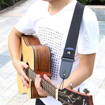 

155cm x 5cm Electric Guitar Shoulder Strap or Leather Head Guitar Accessories1