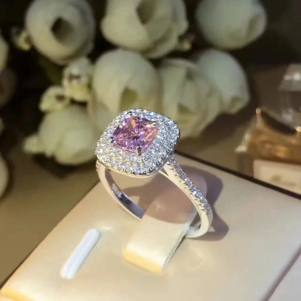 Skup TSHOU50 grzywny pierścień kobieta miedź 2 Carat pierścień naszyjnik zestaw kolczyków ślubne małżeństwa pierścień