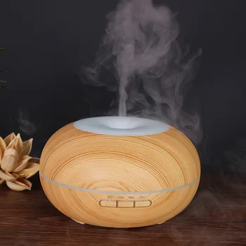 

300ml Air Humidifier Aroma Essential Oil Diffuser Wood Grain Ultrasonic Cool Mist Humidifier for Office Home Bedroom Living Room