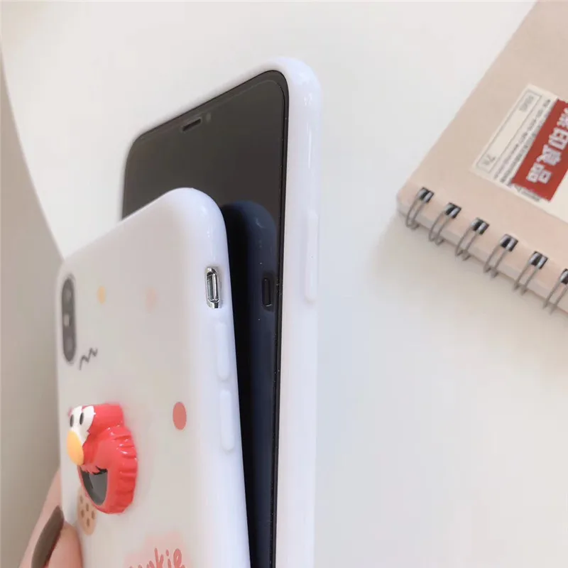 3D мультфильм Улица Сезам печенье Элмо милый чехол для телефона для iPhone XS 11 Pro MAX чехол силиконовый чехол для iPhone 7 6 6s 8 Plus чехол